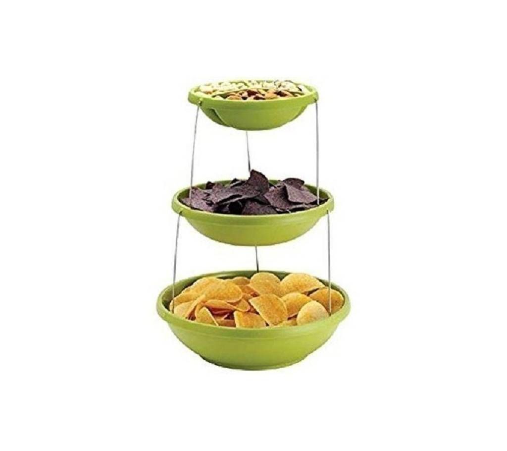 Twistfold Party Bowls (3 Tiers) - Green