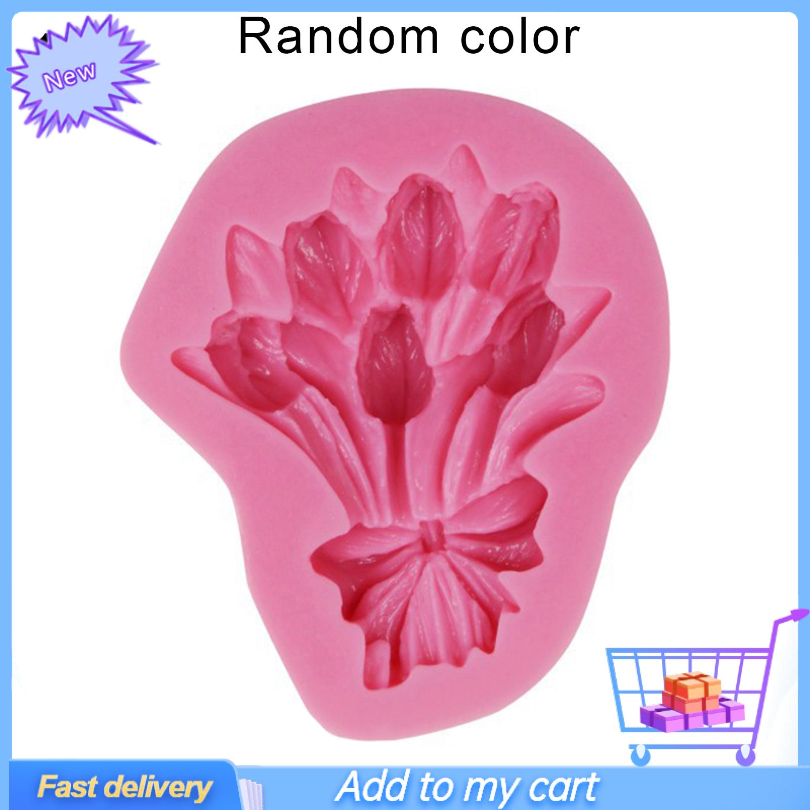 Fondant Mold Food Grade High Toughness Silicone Unique Shaped Chocolate Dessert Mold for Home