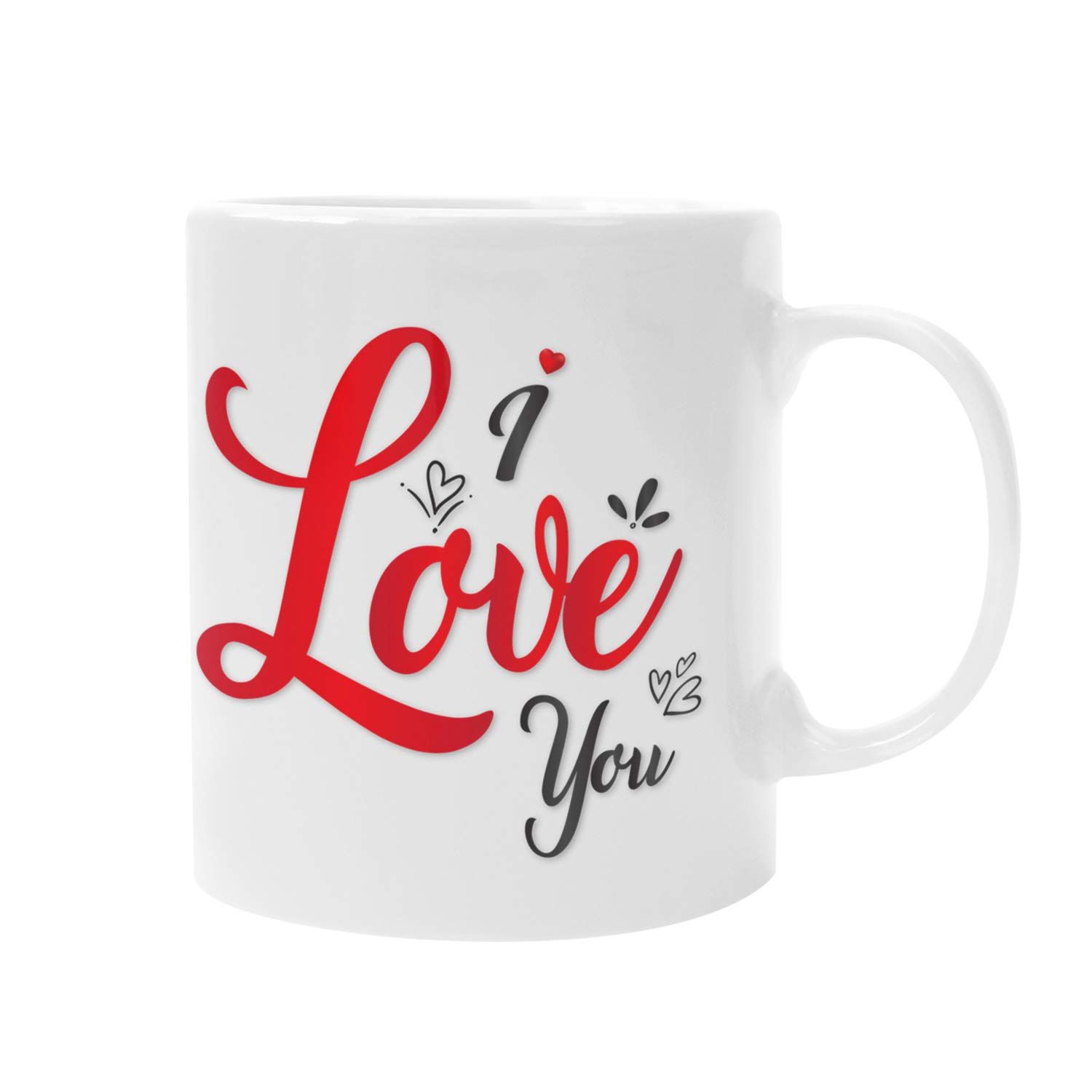 I Love You Quote Printed Coffee Tea Milk Mug White Ceramic Mug INTE-82221
