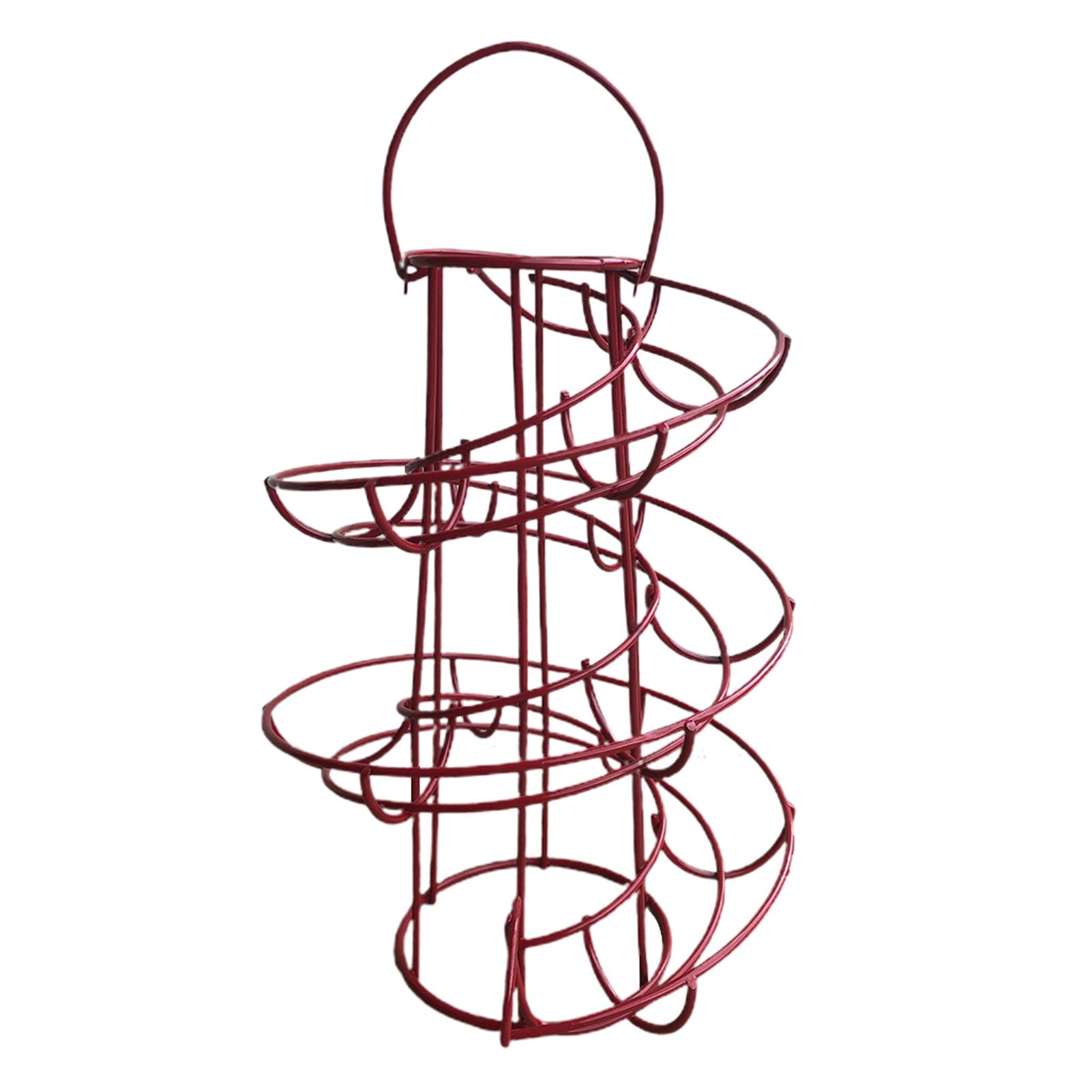 Egg Holder Multifunctional Spiral Design Iron Creative Egg Storage Rack for Kitchen