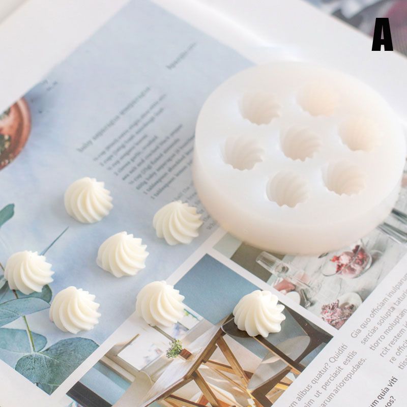 Diy Cream Glaze Cake Candle Mold Donut Circle Decoration Silicone Mold Cake