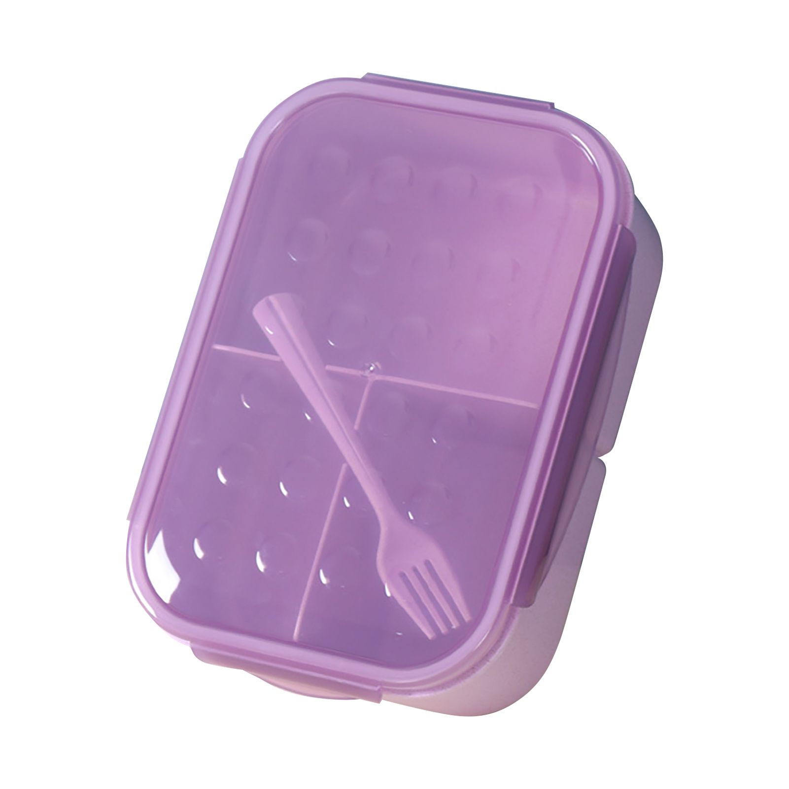 Bento Box Leak Proof 3 Compartments Plastic Family Food Storage Container for Office
