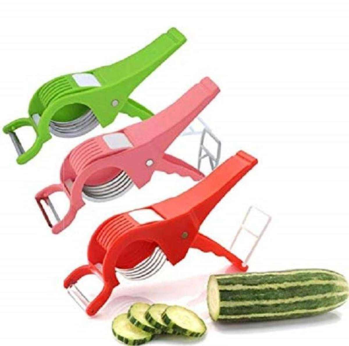 2 in 1, Multipurpose Cutter With Peeler For Vegetable And Fruits Vegetable & Fruit Chopper (1 Cutter & Pealer)1pcs