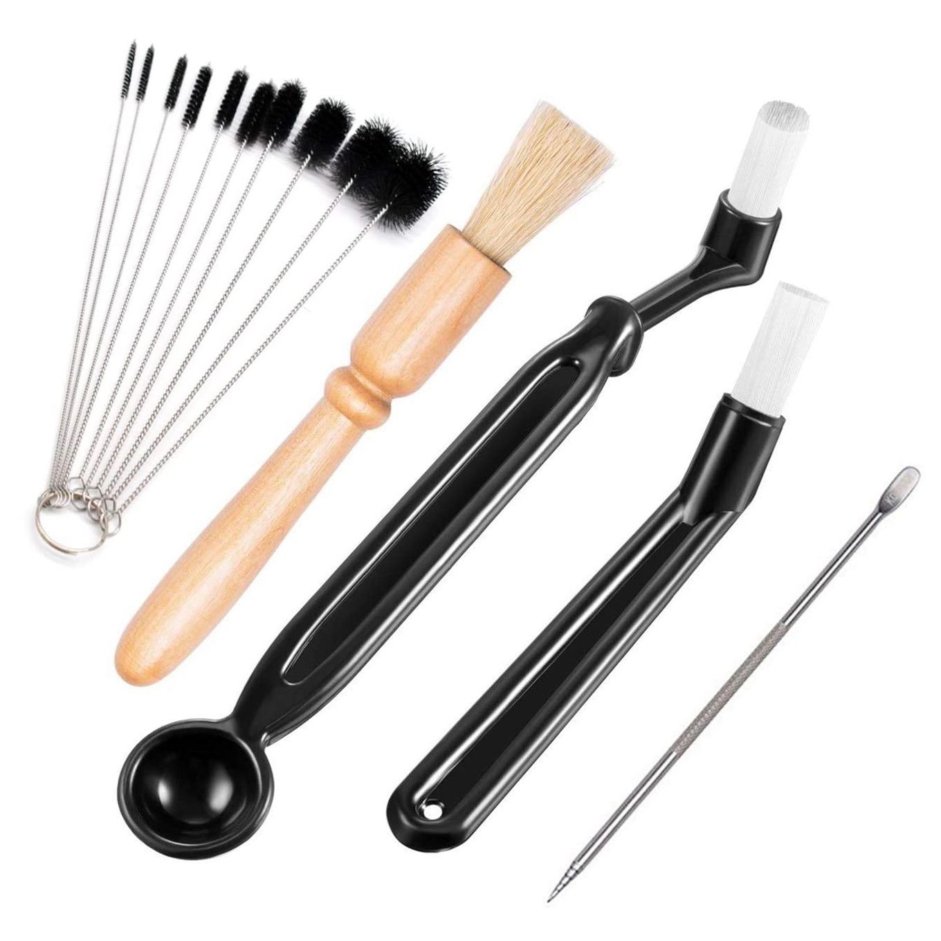 5 Pcs Coffee Machine Cleaning Set Coffee Grinder Brush Coffee Machine Group Head Cleaning Brush