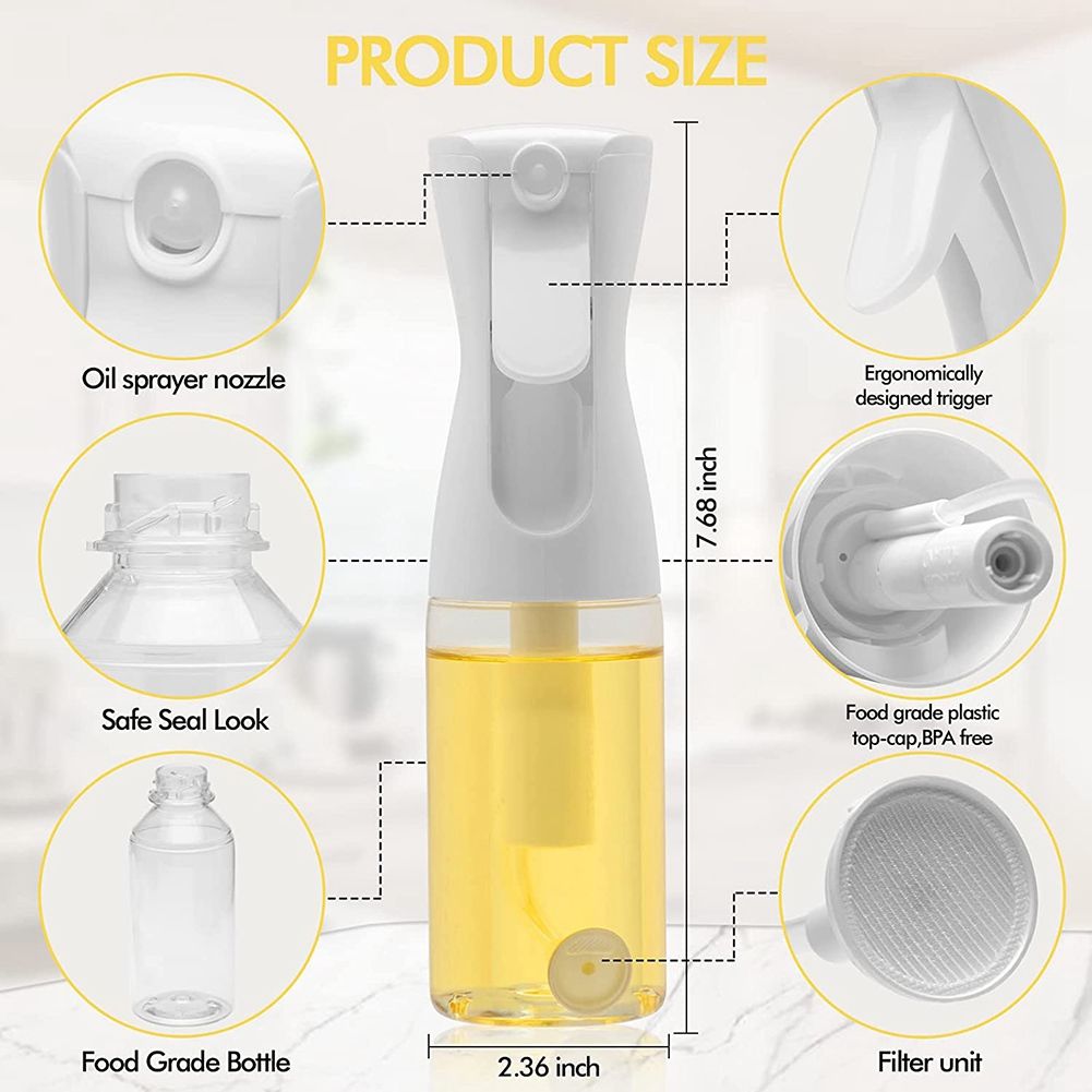 Olive Oil Sprayer for Cooking, Oil Vinegar Spritzer Sprayer Dispenser