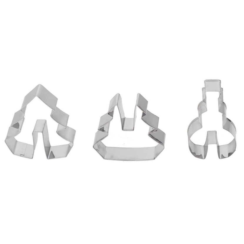 8Pcs/Set Christmas Cookie Mold Cutting Tool Stainless Steel 3D Biscuit Cutter Kitchen Baking