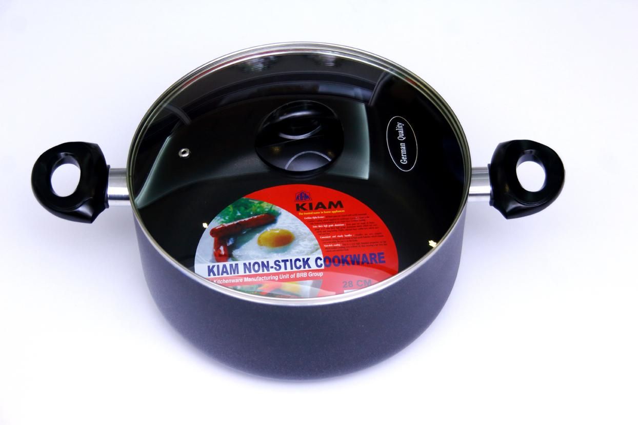 Kiam Classic Casserole With Glass Lid For Induction Cooker - 24cm
