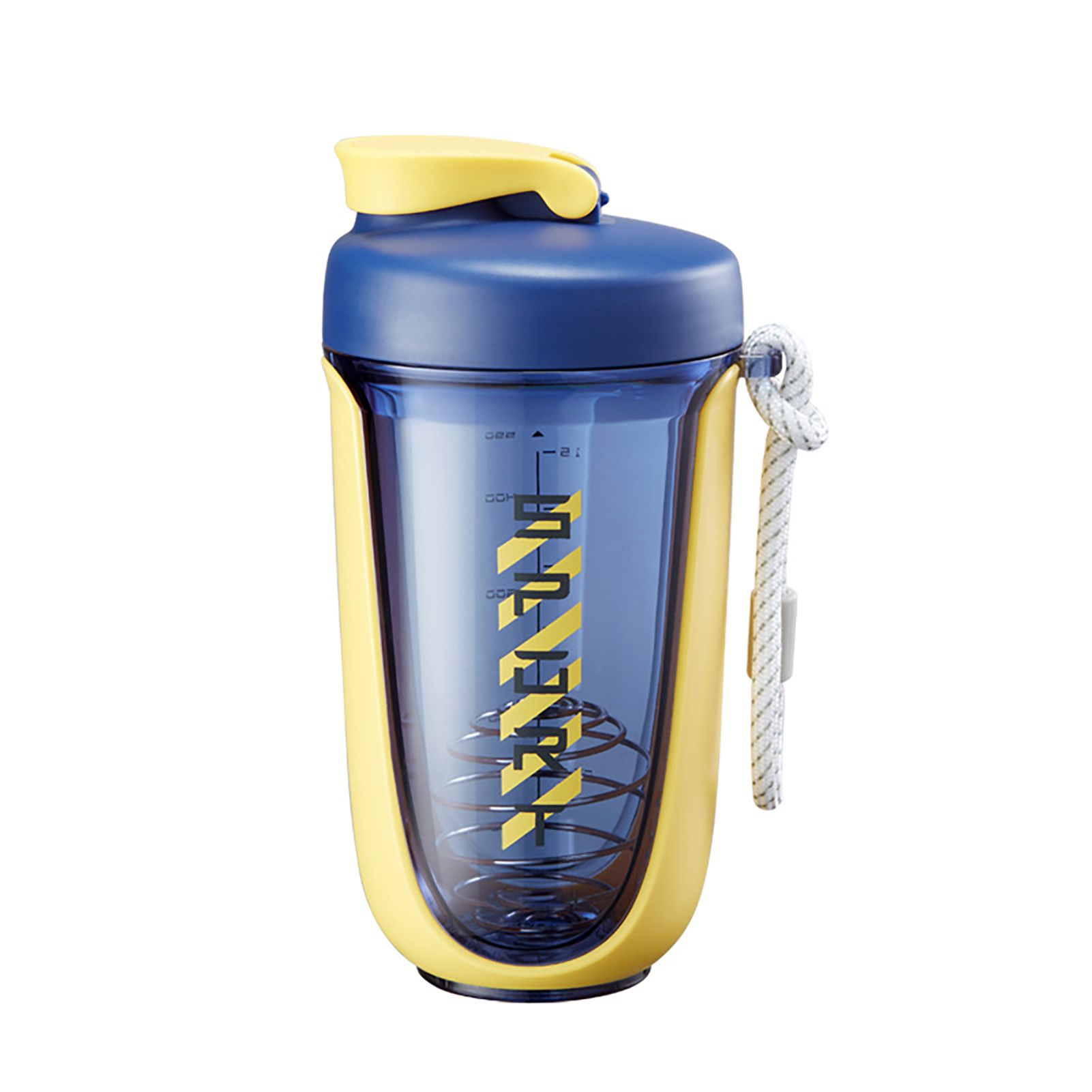 550ml Practical Shaker Bottle BPA Free Silicone Handle Design Easy Clean Water Bottle for Daily Use