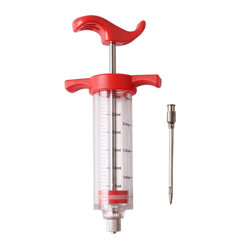Qft346 Bbq Meat Syringe Marinade Injector Turkey Chicken Flavor Syringe