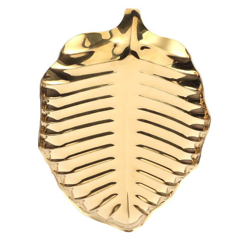 Buy Ying Nordic Style Leaf Shaped Necklace Jewelry Display Tray Storage Organizer Decorative Props