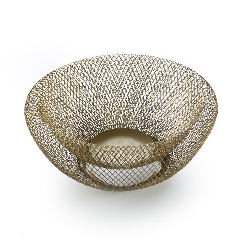 Creative iron fruit basket living room fruit tray drain basket modern minimalist fruit storage basket candy tray Simple Fidelity design