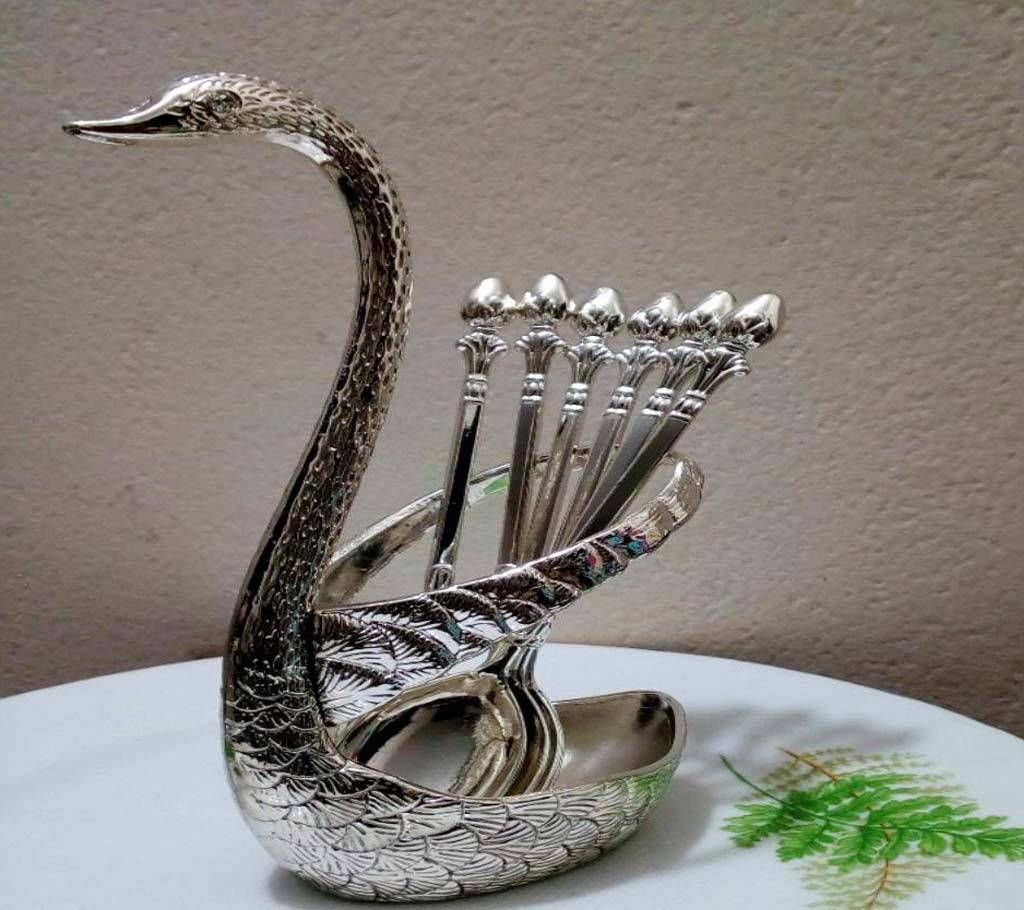 Swan Spoon & Stand