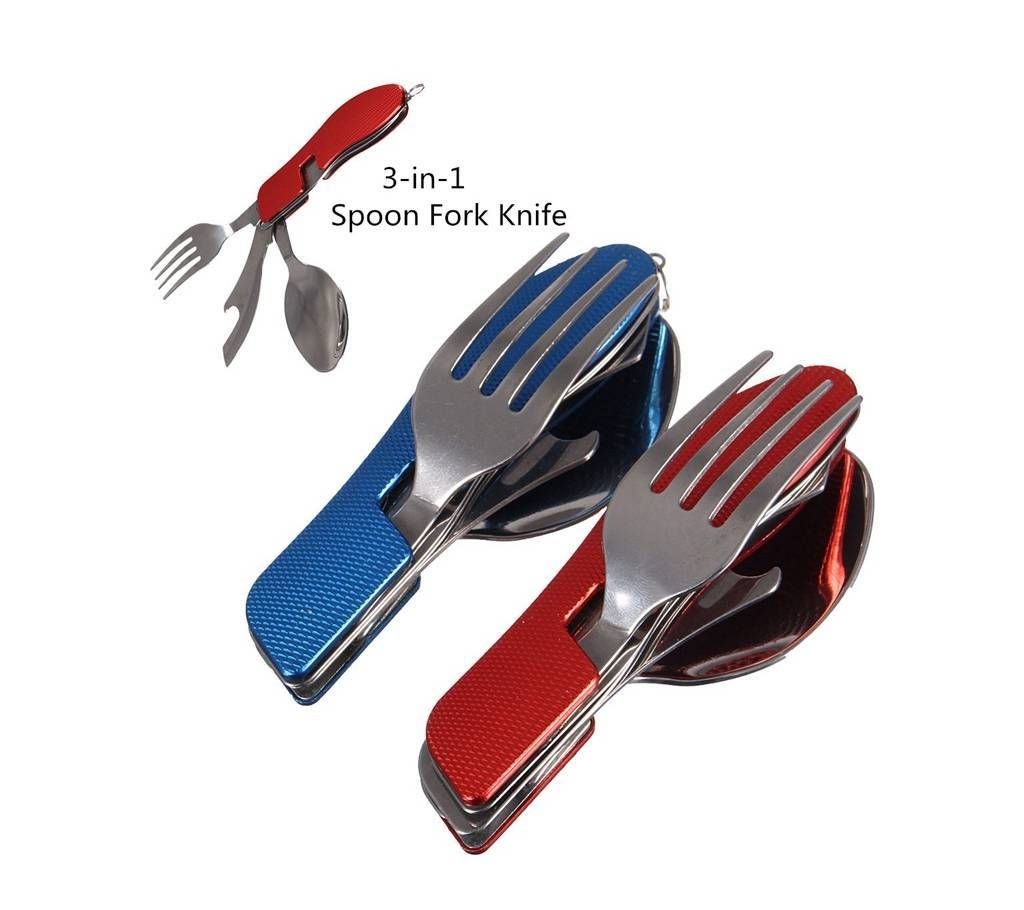 Fork Spoon Multi Tool - Red