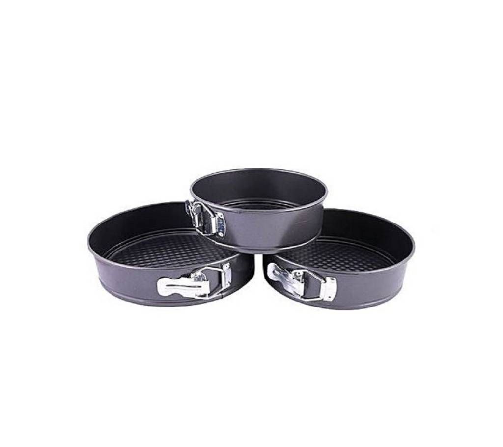 Nonstic 3 Pieces Shape Cake Mould - Black