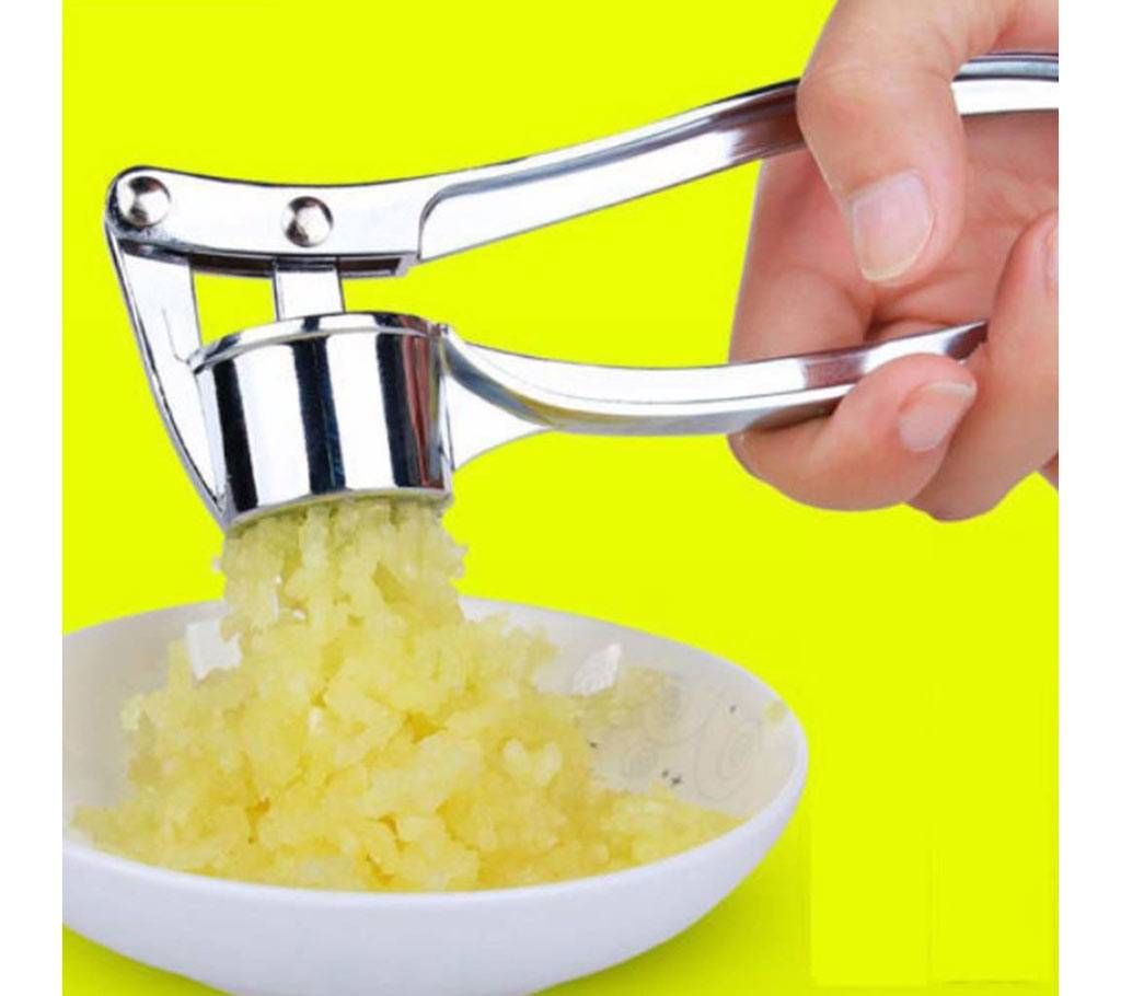 Stainless Steel Garlic Press and Crusher