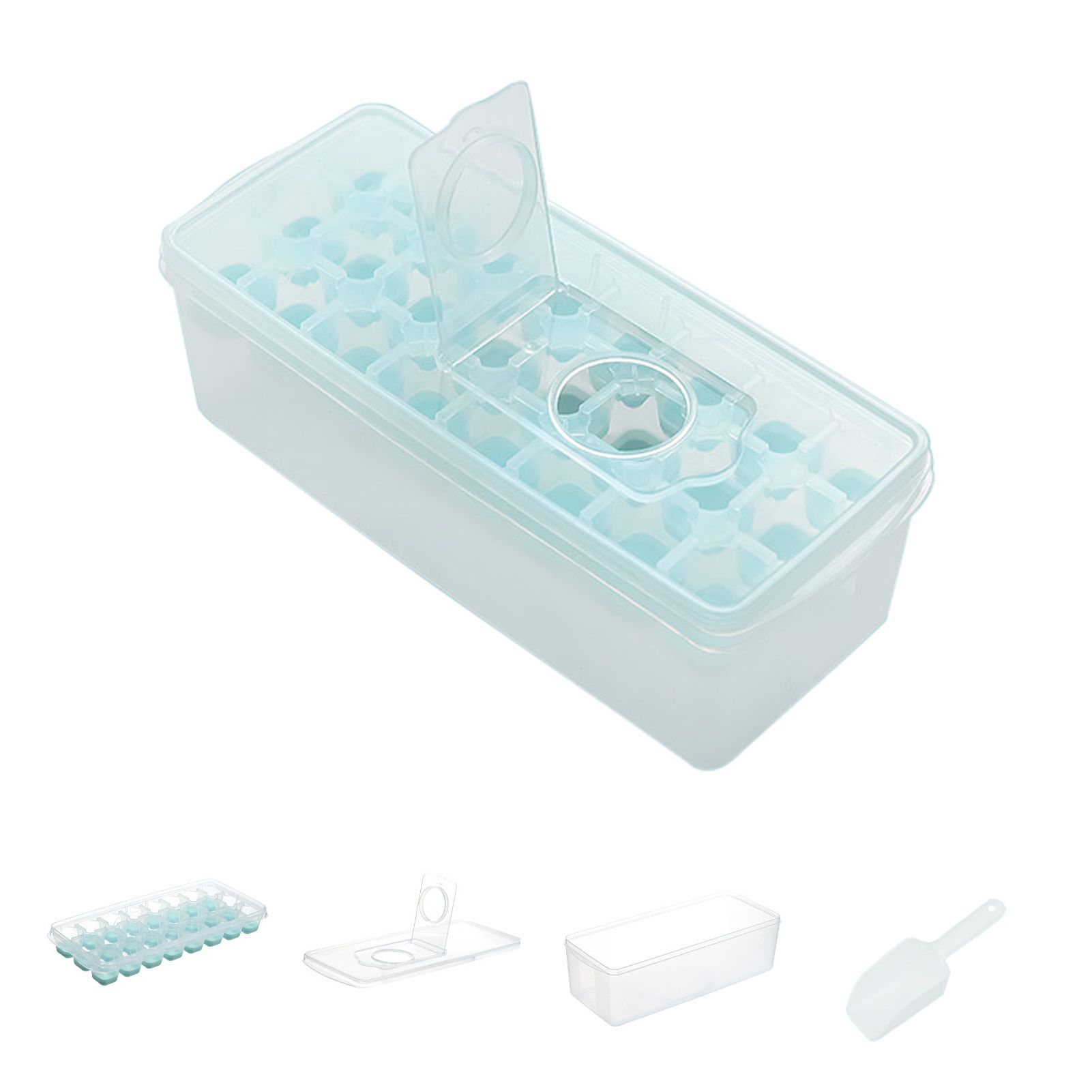 Ice Cube Tray Wide Usage Easy Release 24 Grids Ice Cube Mold