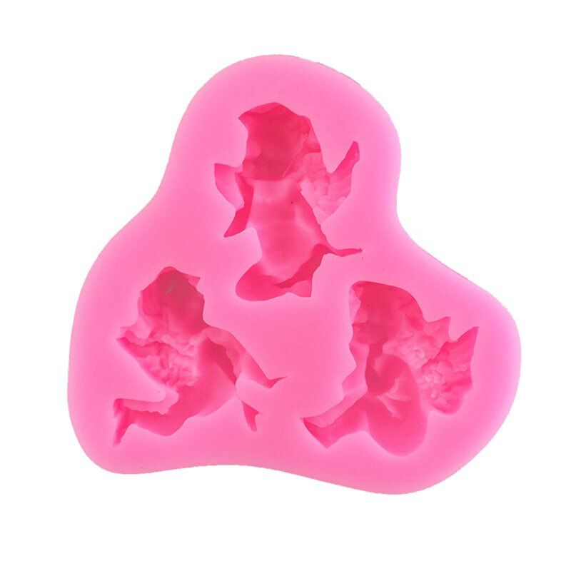 Fondant Cake Decorating Mould Tools Cookies Baby Angel Castle Feather Baking Kitchen Chocolate Making GumPaste Silicone Mold New