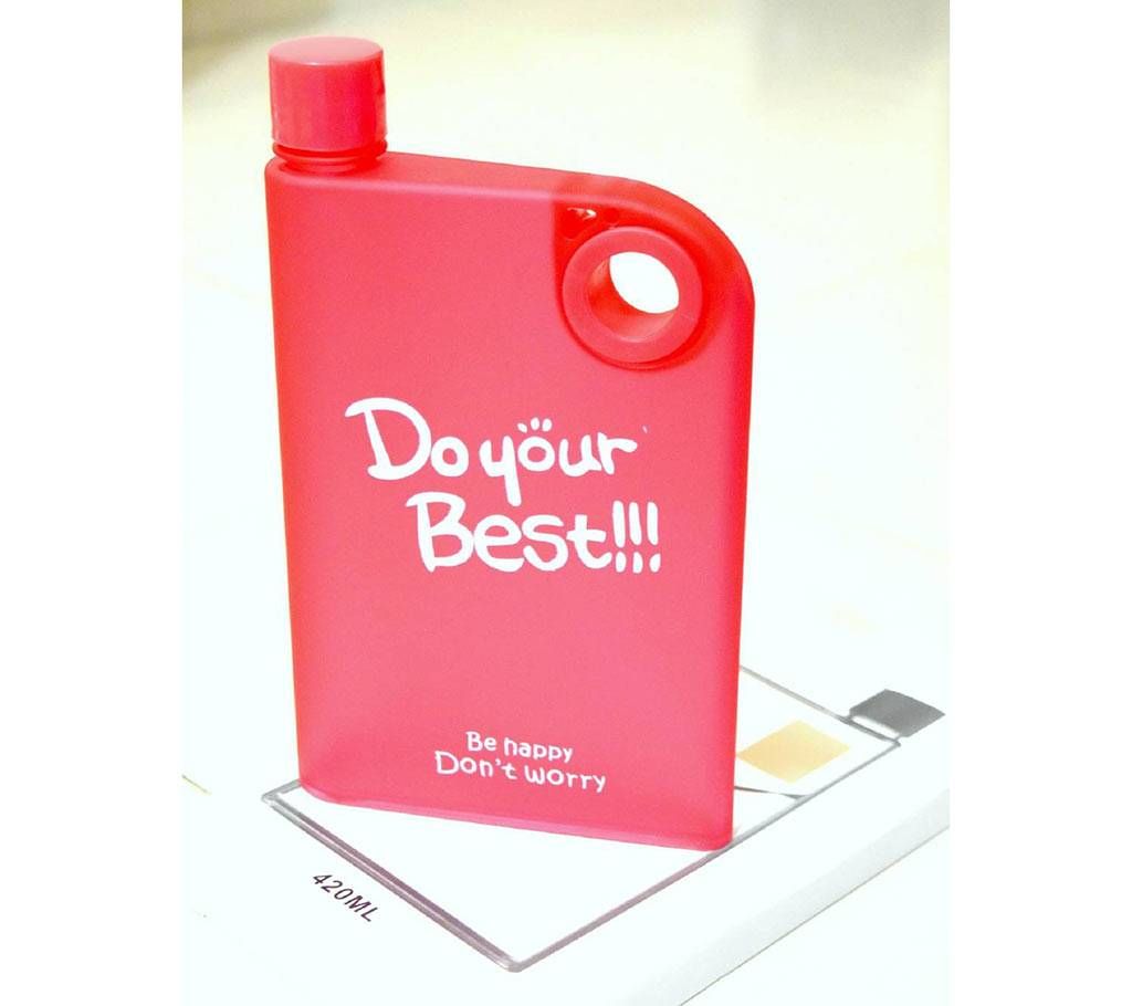Notebook shaped water bottle 