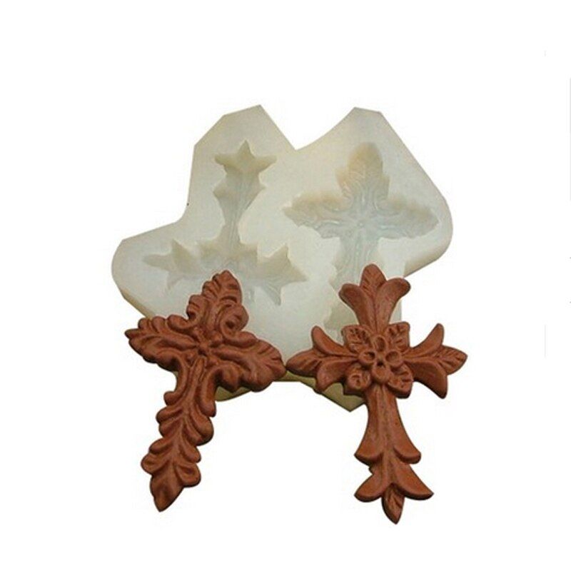 Cross Fondant Mold For Cupcake Baby Shower Cake Decorating Candy Chocolate Baking Sugarcraft Gum Paste Sugar Craft Mould