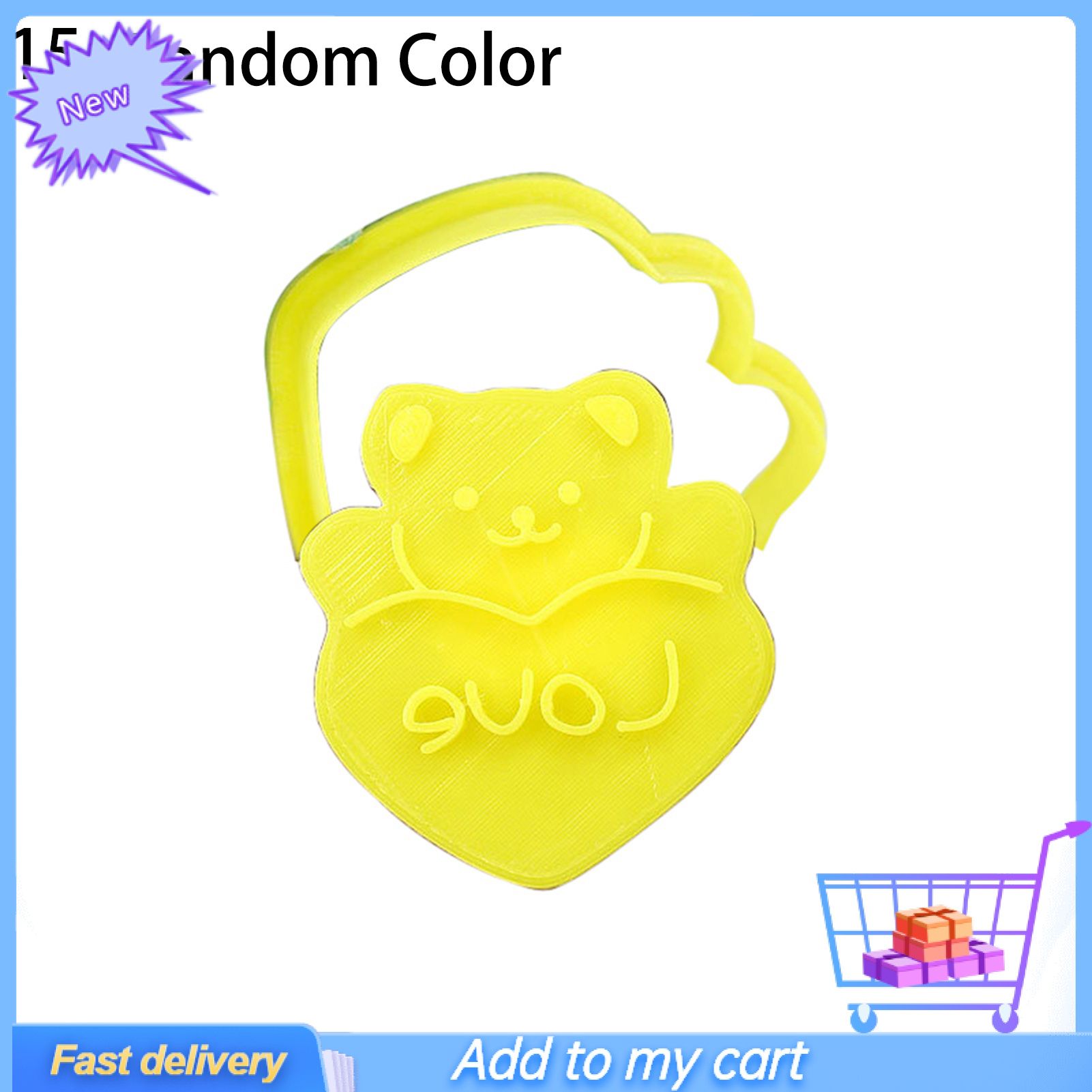 Cookie Mold Food Grade Cute Posture Widely Applied DIY Bear Shape Baking Mould Cookie for Baking