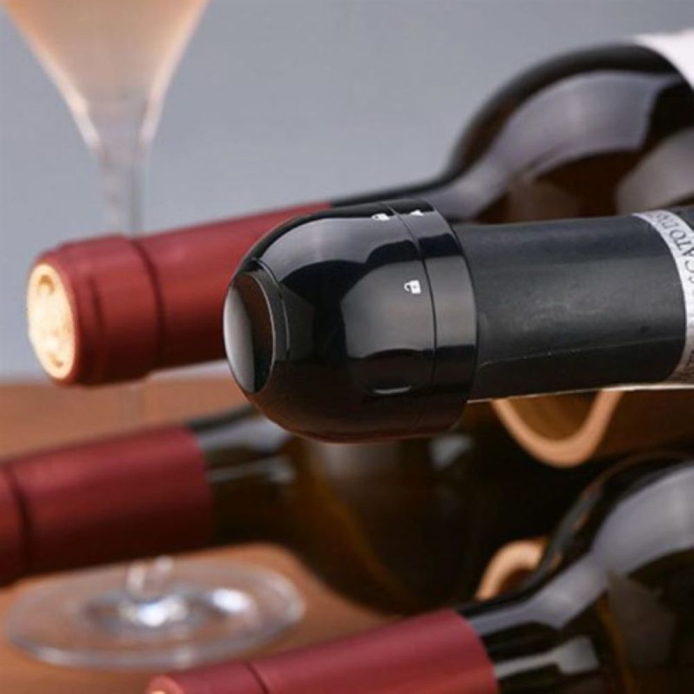Through sparkling stopper, silicone material, leak-proof, compact sparkling stopper silicone sealing Simple Fidelity design