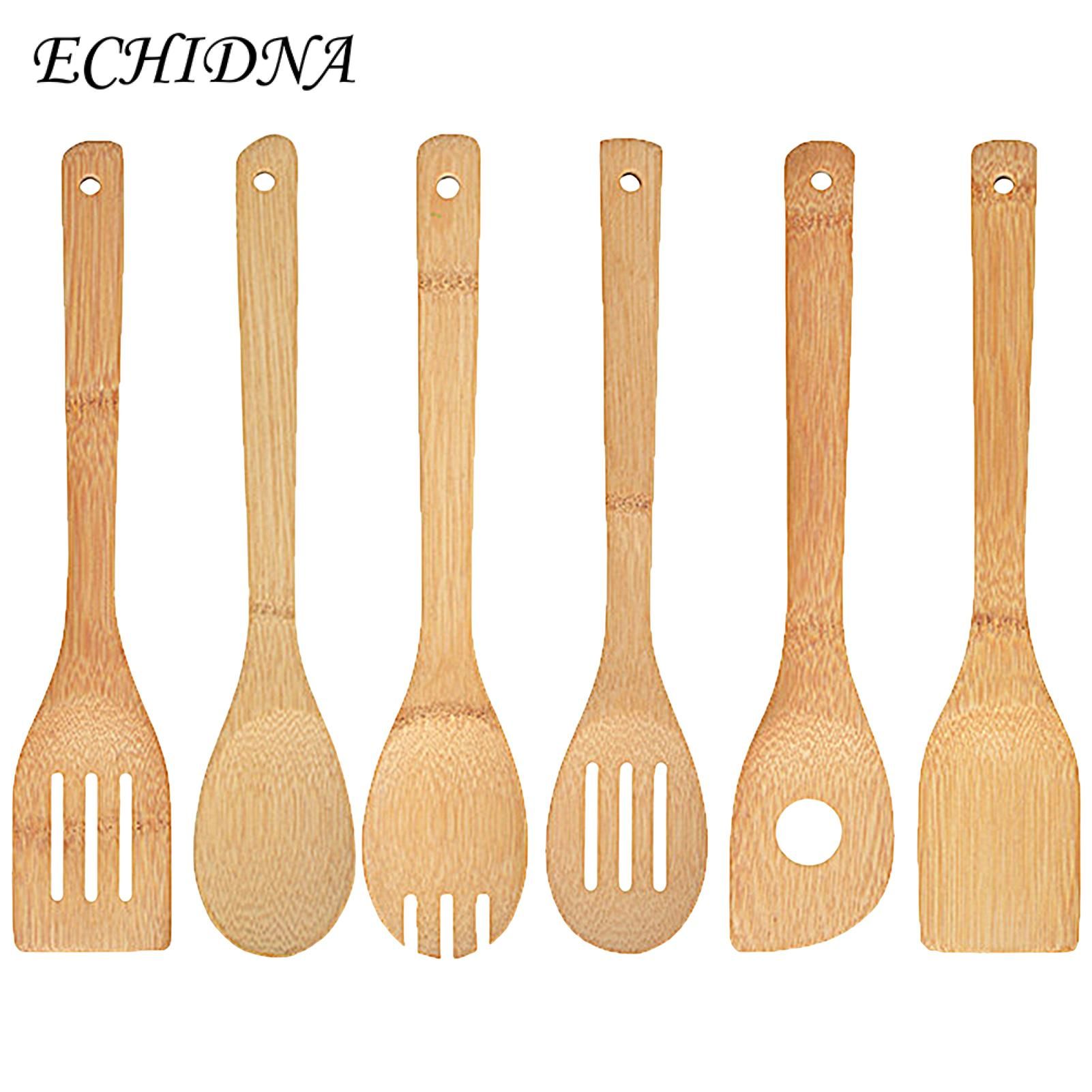 ECHIDNA Bamboo Spatula Food Grade All-Purpose kitchen Shovel Spatula Set Cookware