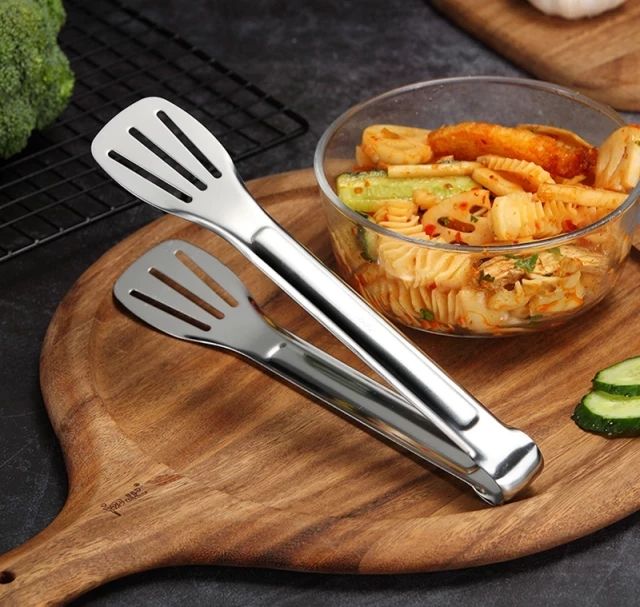 Hot Stainless Steel Food tong Clip, Food Clip spoons - Kitchen Accessories