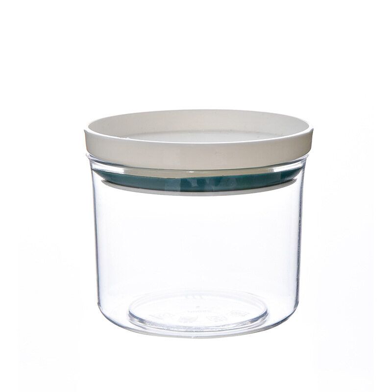 Panda Online 250ml/350ml/550ml/700ml Kitchen Round DRY Food Container Flour Plastic Storage Box Refrigerator Spice Box Spice Multigrain Organizer Tank Transparent Box Pet Food Sealed