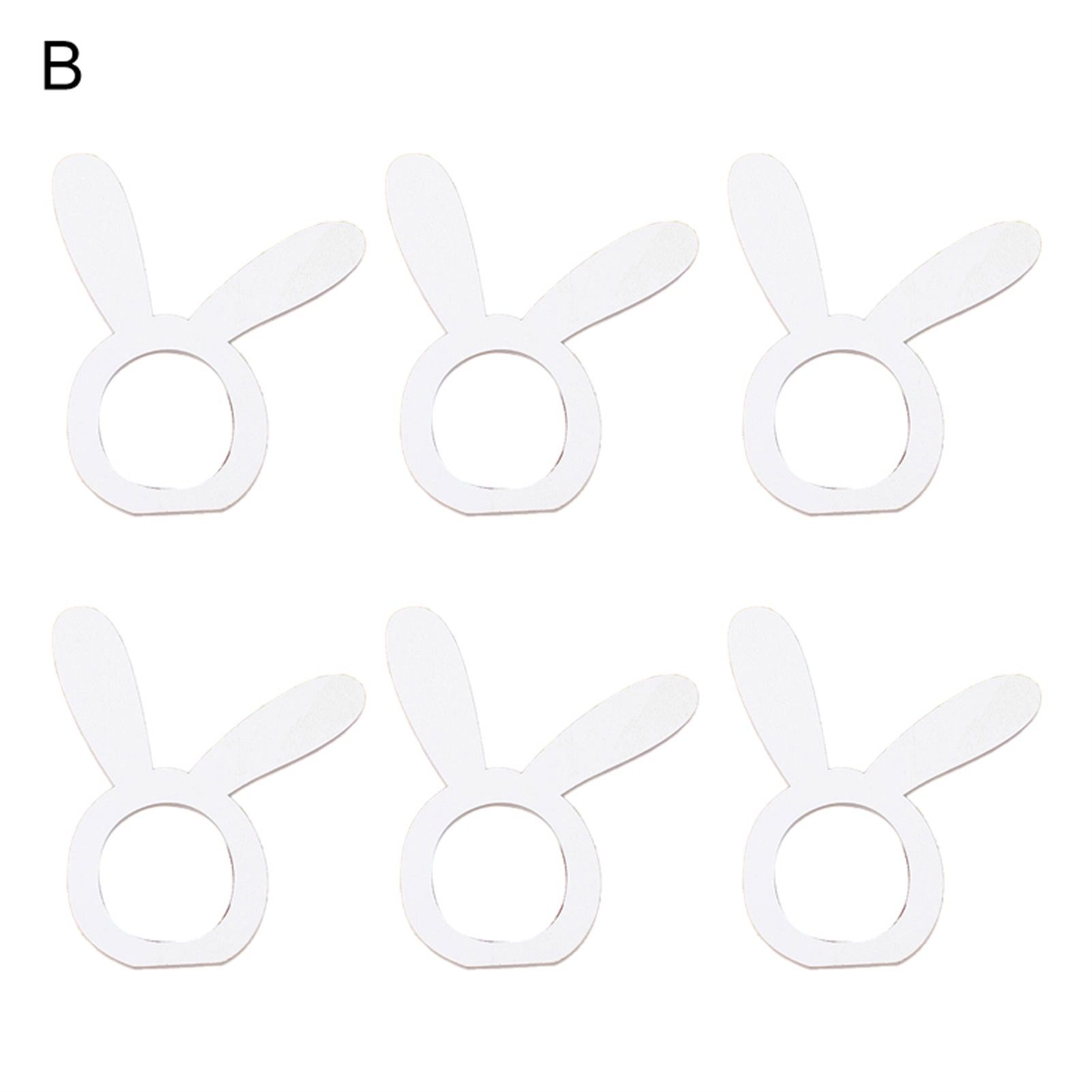 Napkin Holder Round Edge Unique Easter Bunny Ears Napkin Buckle