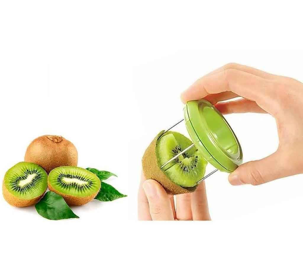 Kiwi fruit peeler and cutter