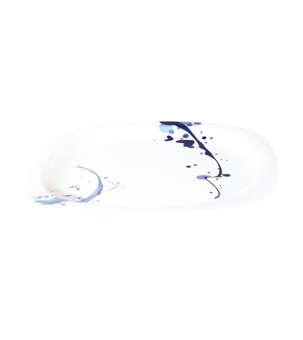RFL Italiano Melamine 7.5" Square Plate Blue Ray 78303
