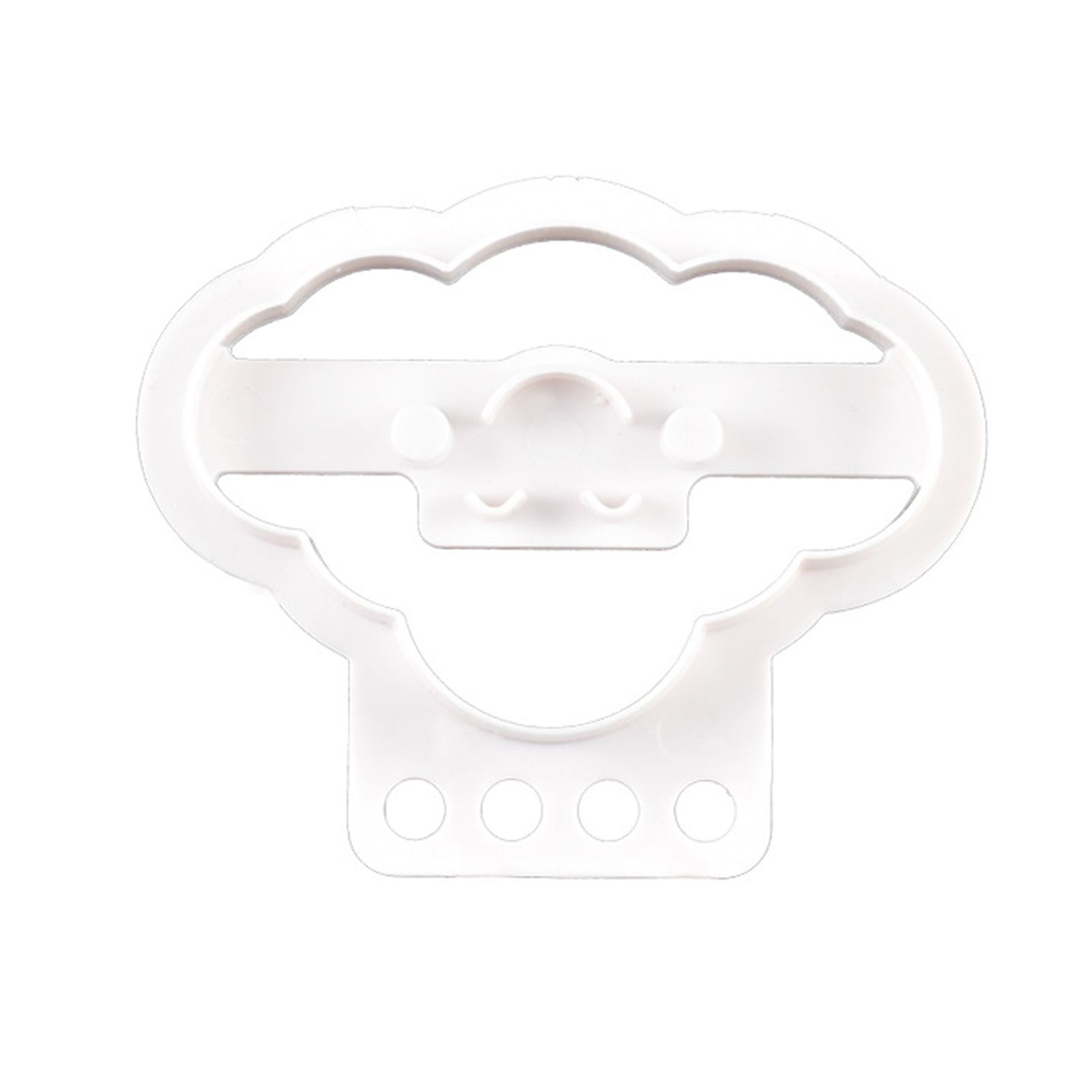 Fondant Cutters 3D Cloud Shape Non Stick Plastic Cake Decor Pastry Cutters for Baking