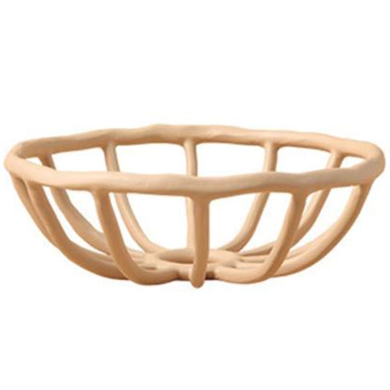 Resin Hollow Fruit Tray Home Living Room Desktop Plate Snack Bowl Crafts for Shop House Cafe Festival Decoration-A