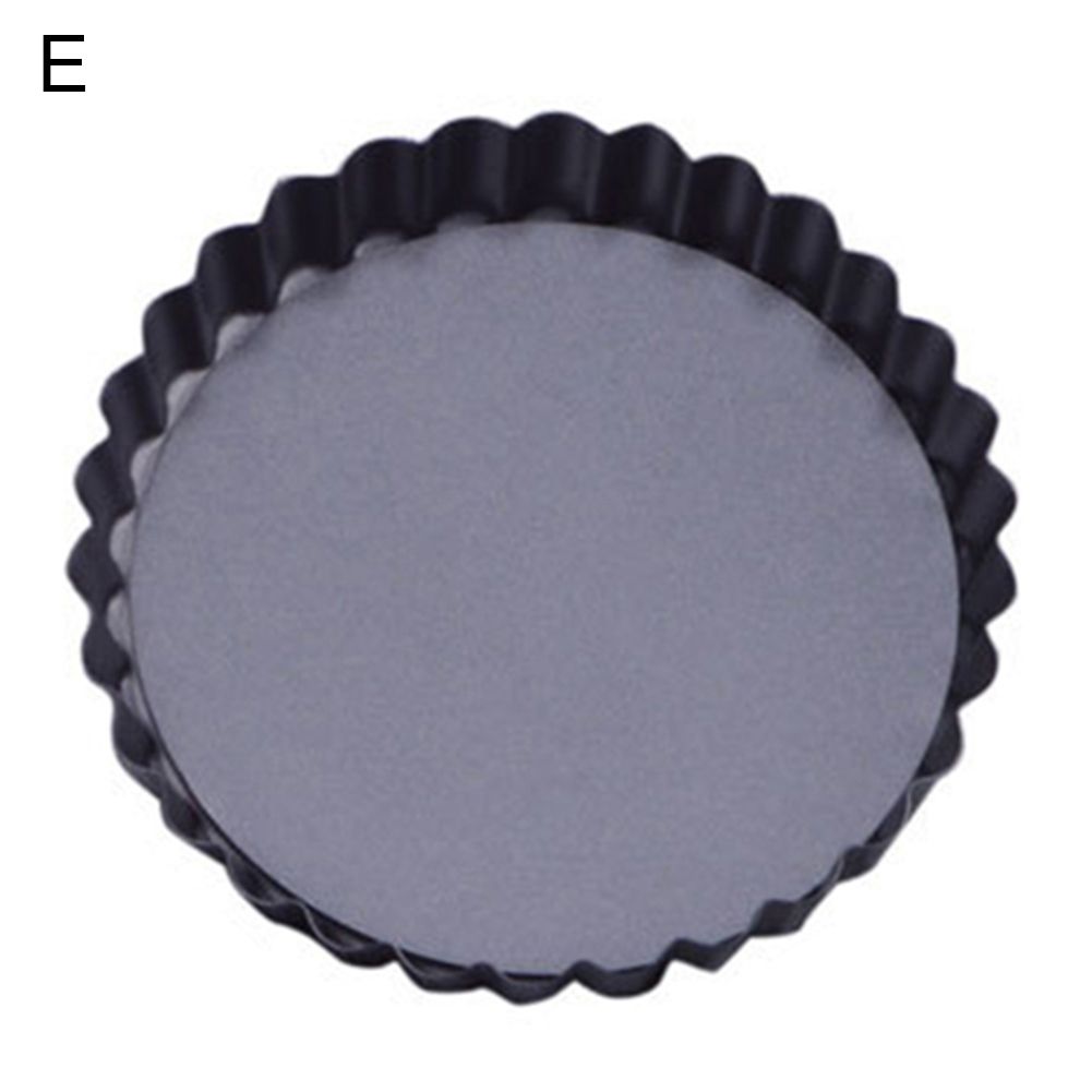Non-stick Wavy Heart Round Egg Tart Cake Pan Baking Cheese Tray Pizza Bakeware