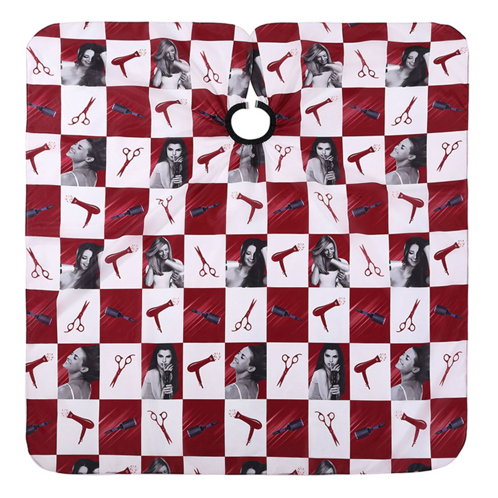 Salon Cape Stain Resistant Waterproof Hairdressing Tool Salon Designer Hair Cutting Cape with Hair Dryer Pattern for Hair Stylist