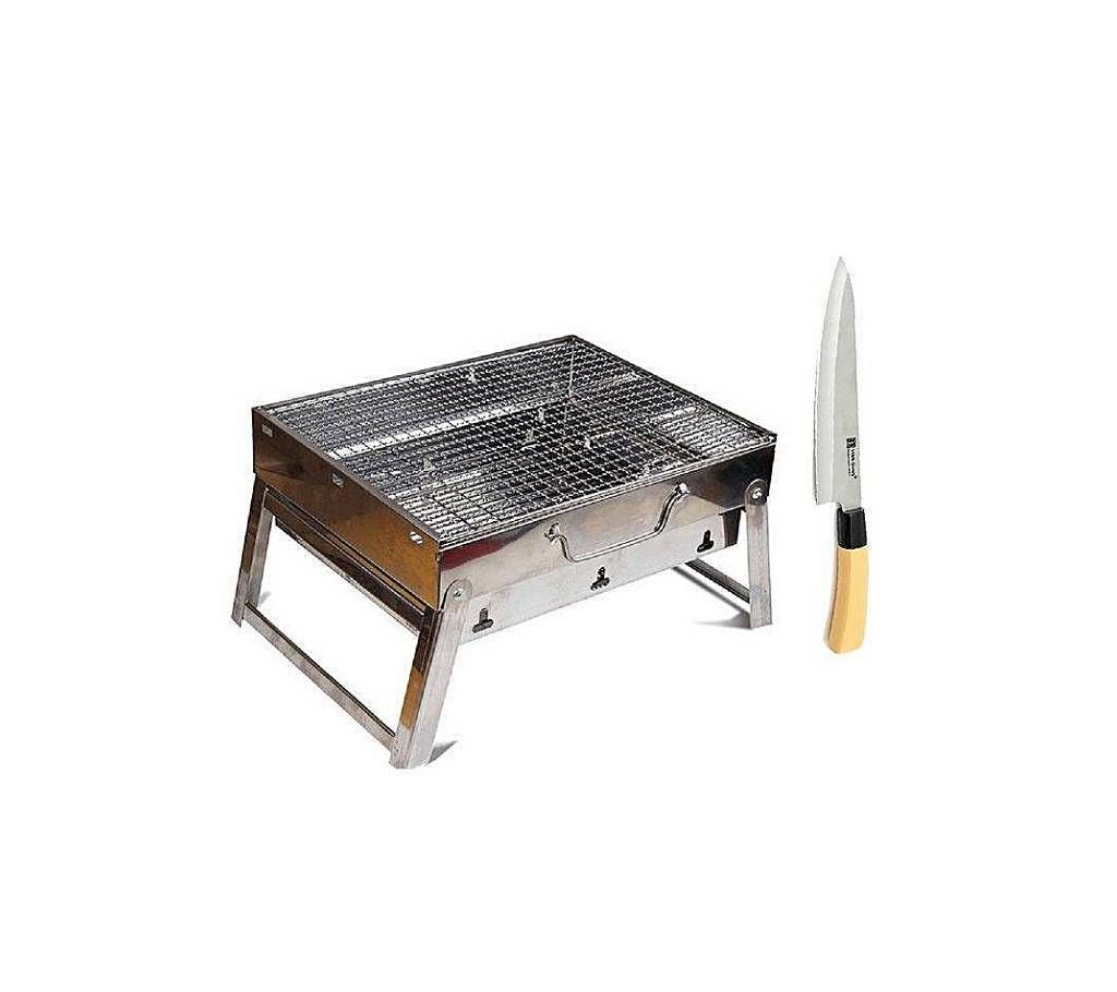 Portable Bbq Stove with Knife - Multi Color