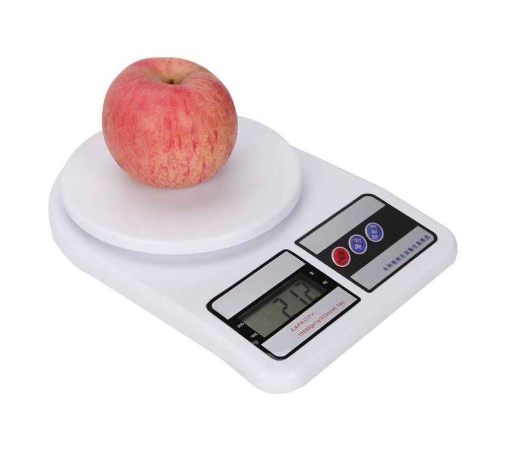 Digital Kitchen Weight Scale machine White