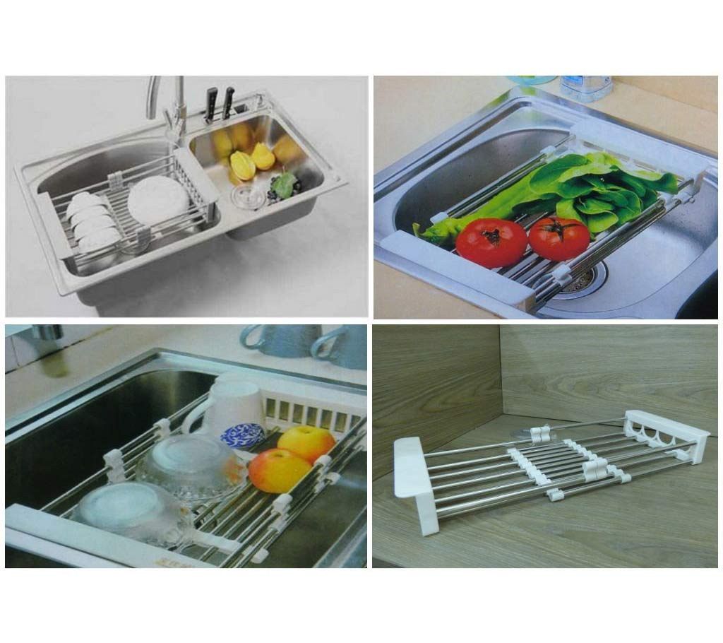Adjustable Kitchen Sink Drainer Rack 
