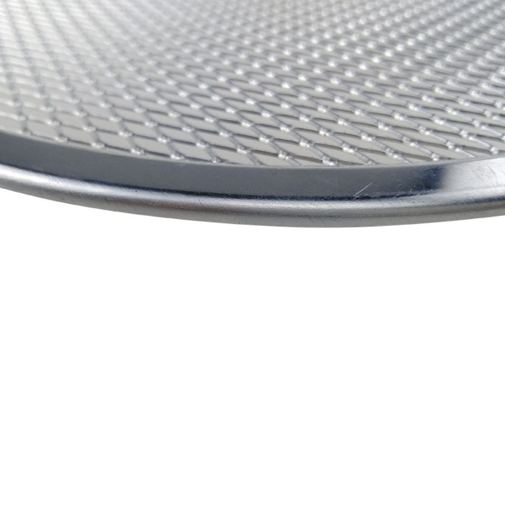 Aluminum Thicken Non-stick Net Round Pizza Mesh Pan Baking Tray Kitchen Tool