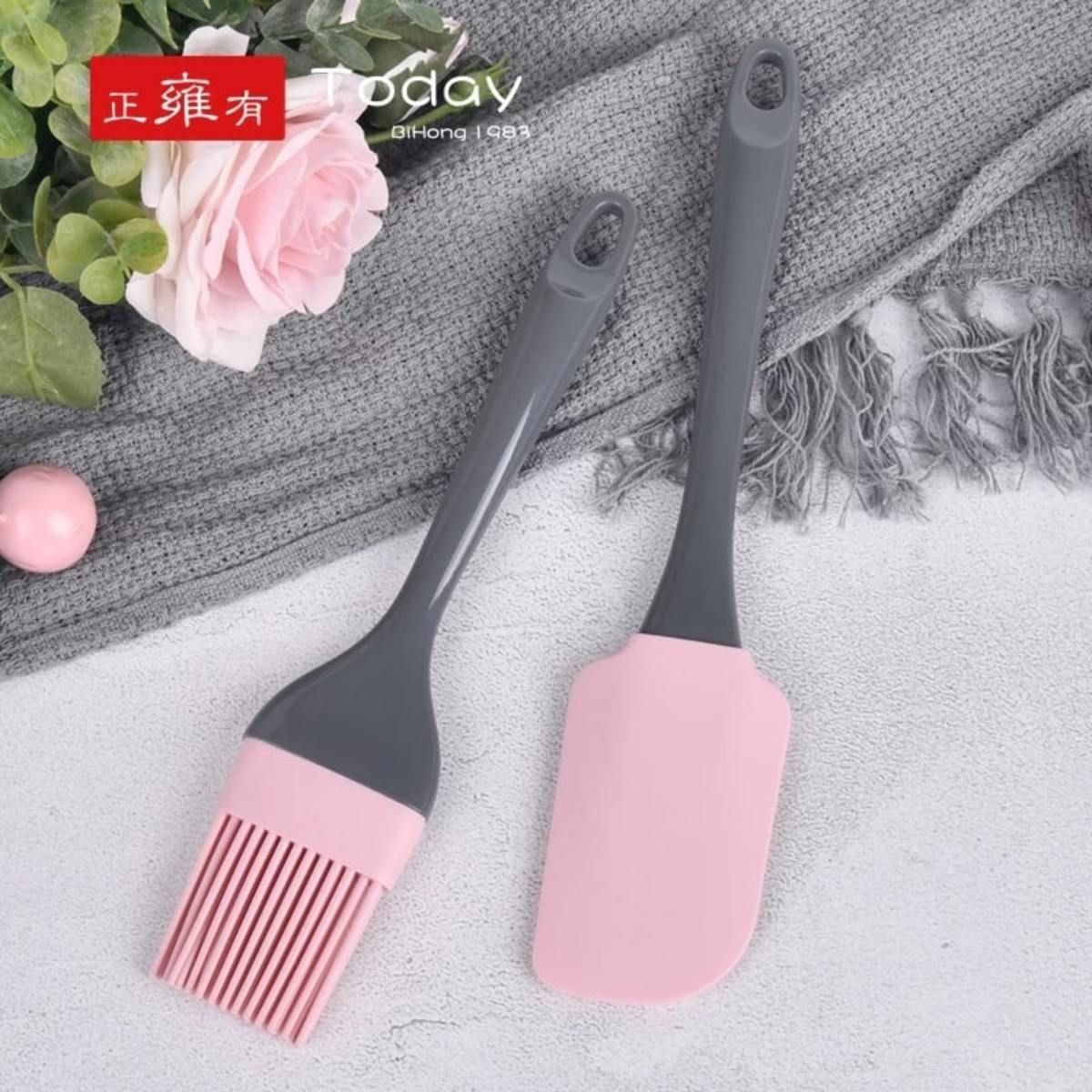 Silicone Spatula and Pastry Brush Set Special for Cake Mixer, Cooking, Baking, Glazing