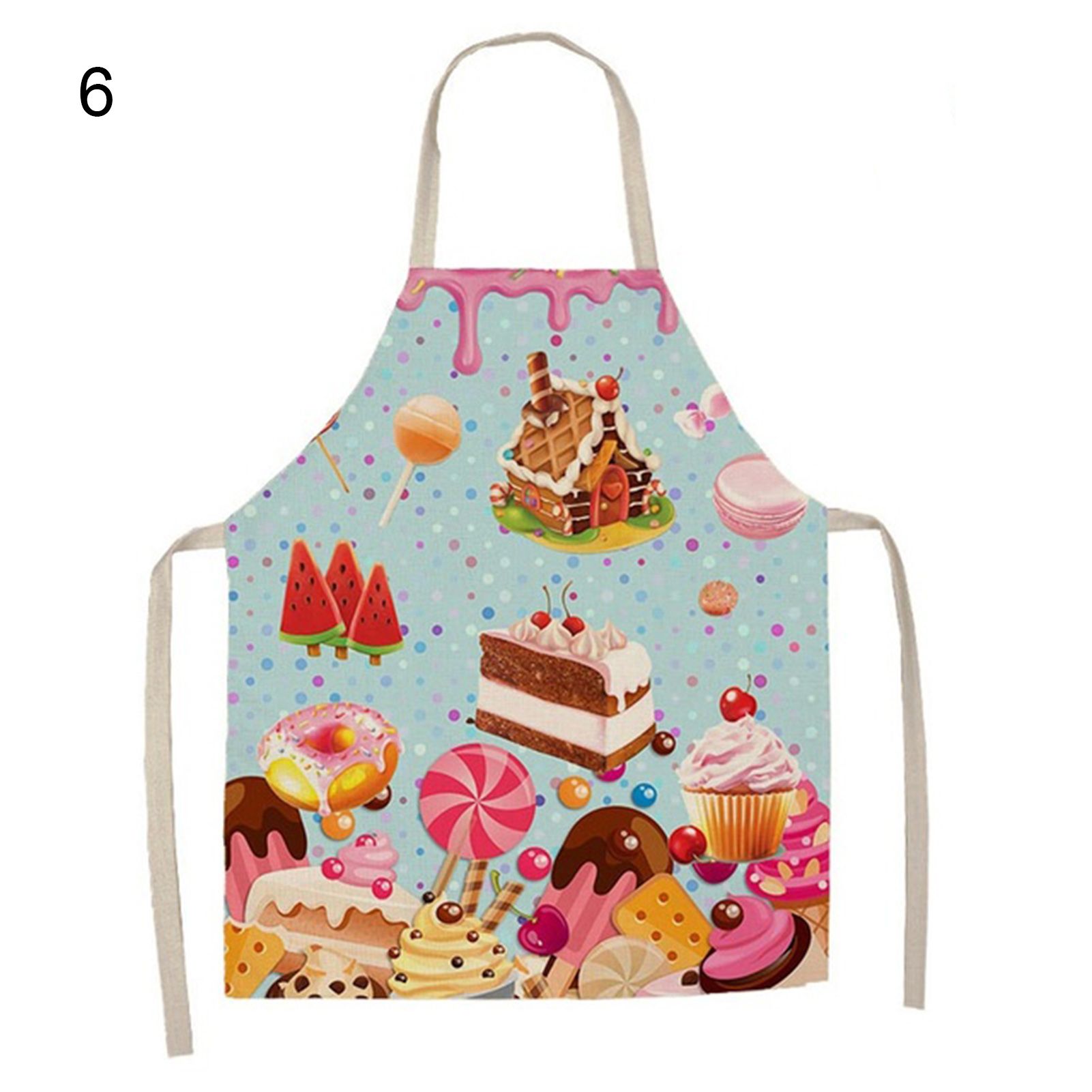 Cooking Bib Soft Touch Cake High Heel Printed Kitchen Long Bib