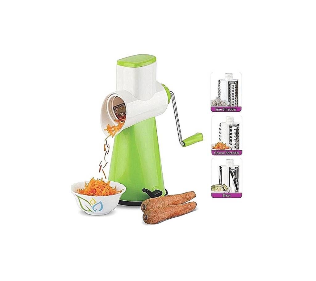 Multifunctional Fruit and Vegetable Slicer - White with Green