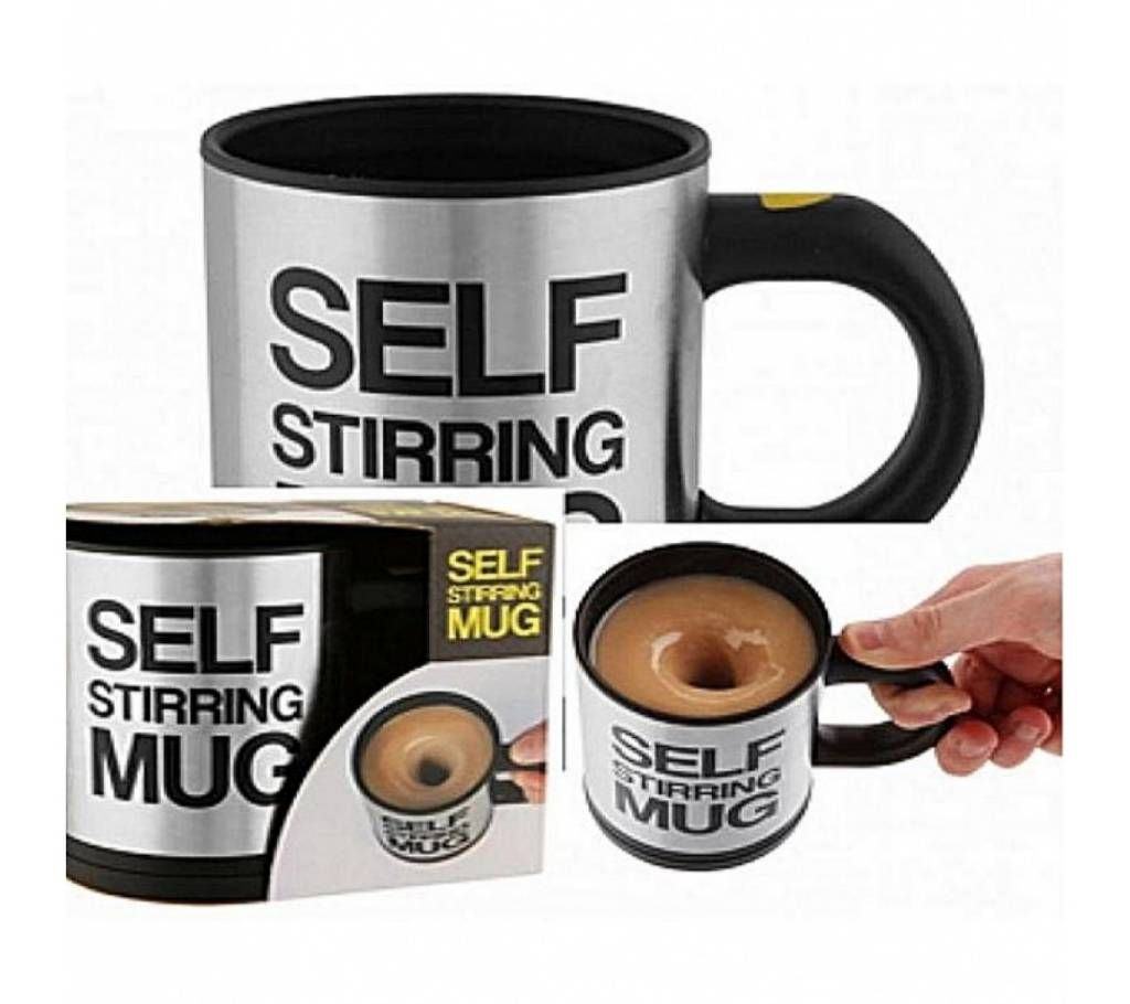 Self Stirring Coffee MUG - Black