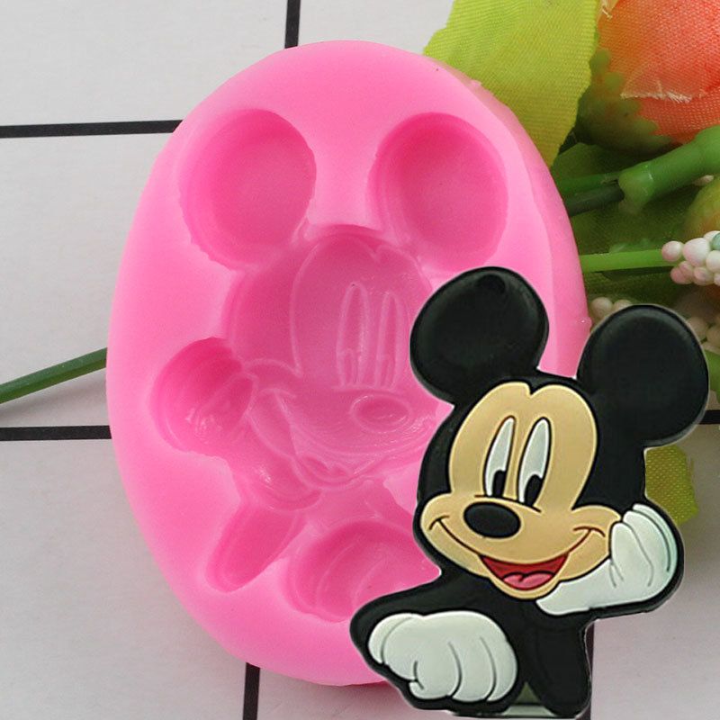 3D Cartoon Shape Silicone Mold Baby Birthday Fondant Cake Decorating Molds Chocolate Gumpaste Moulds Sugar Craft Baking Tools