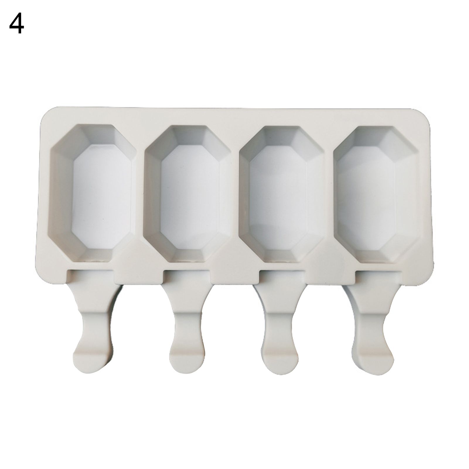 Ice Cream Mold Flexible DIY Silicone Multi Cavity Household Icicle Mould for Home