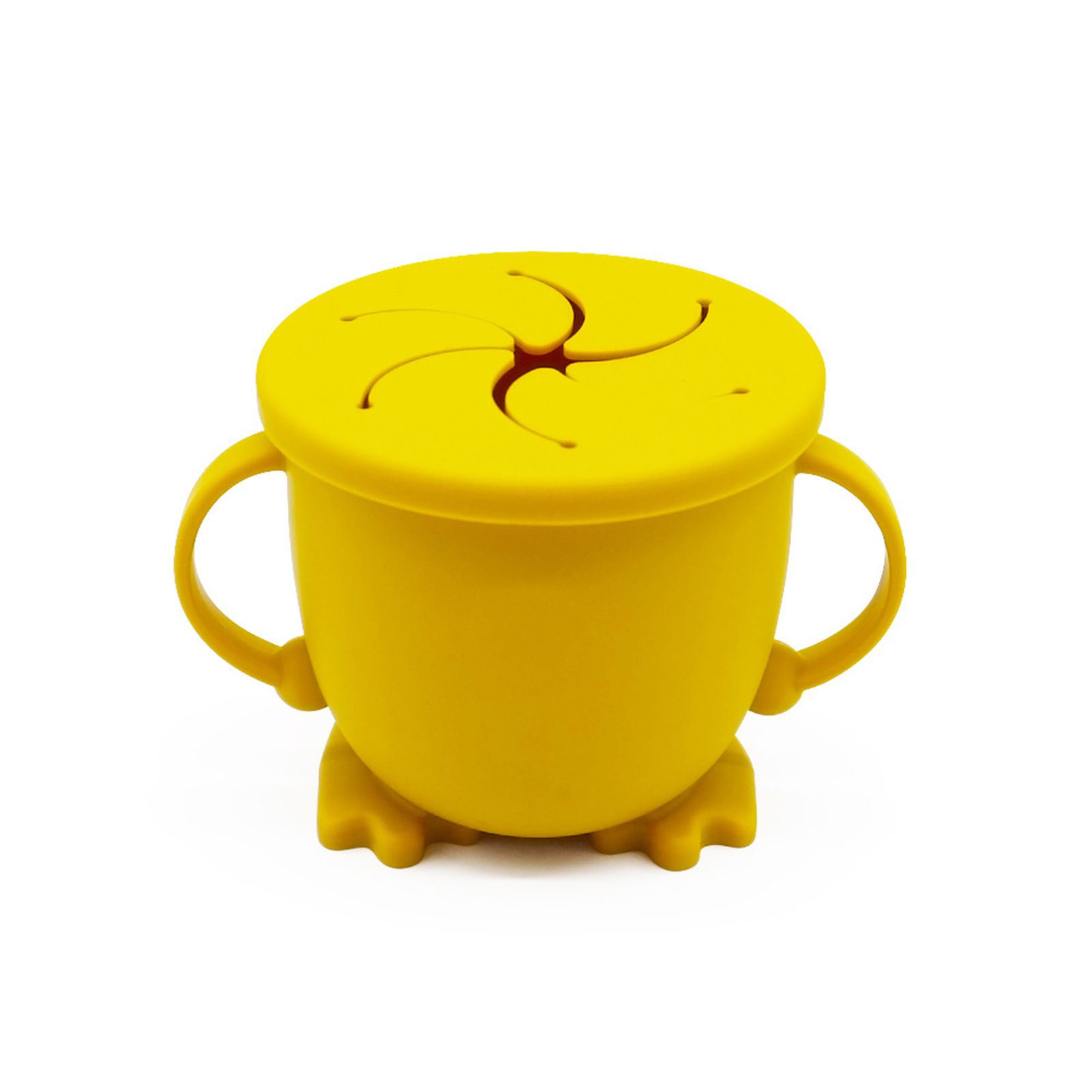 Flexible Feeding Cup Heat Resistant Silicone Soft Baby Water Snack Glass for Home