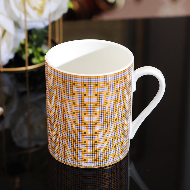 Personalized rcelain Coffee Mugs Bone China Milk Cup Kitchen Office Tableware Nordic Home Decor Unique Birthday Gift For Her