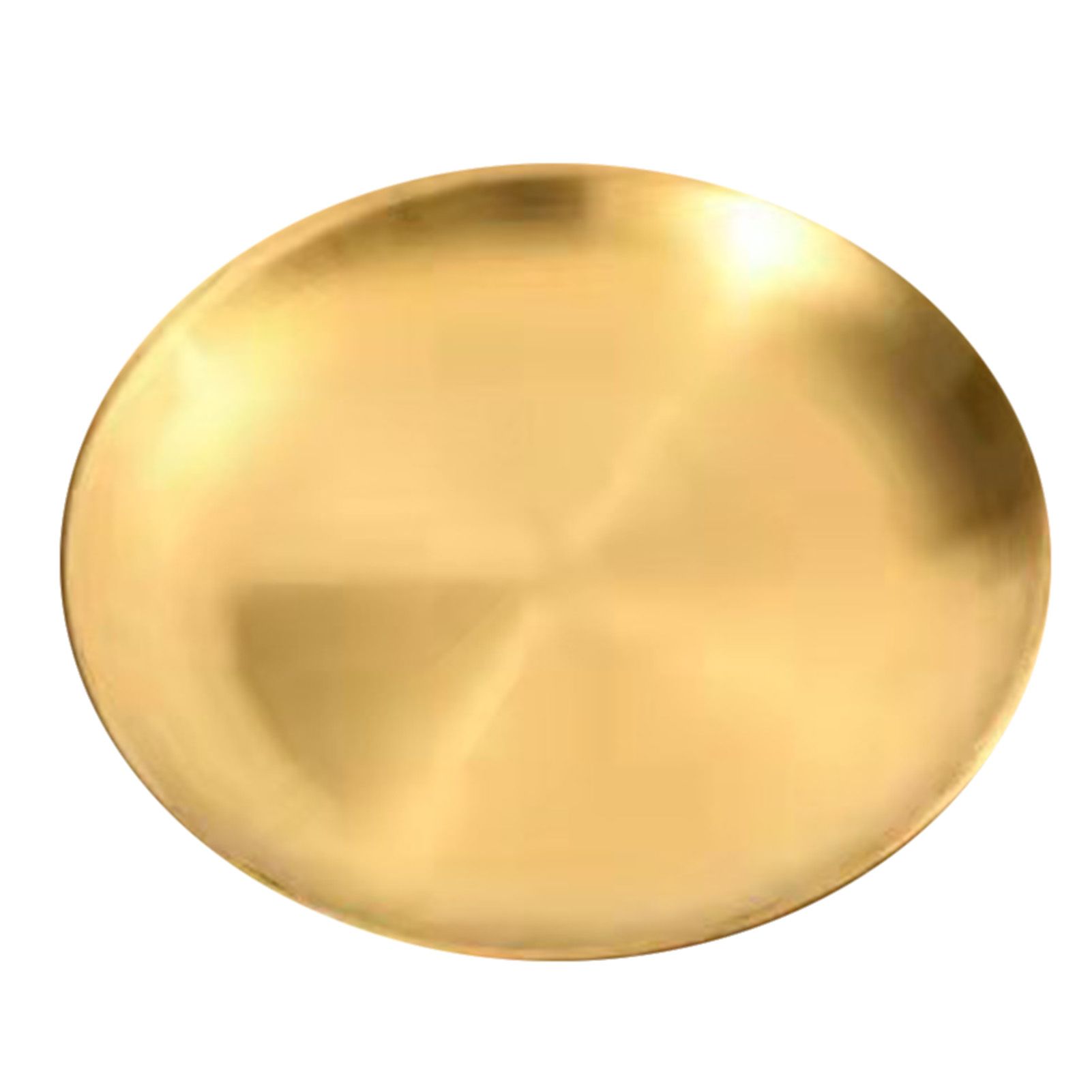 Dinner Plate Decorative Anti-rust 201 Stainless Steel Smooth Surface Western Food Tray Household Supplies