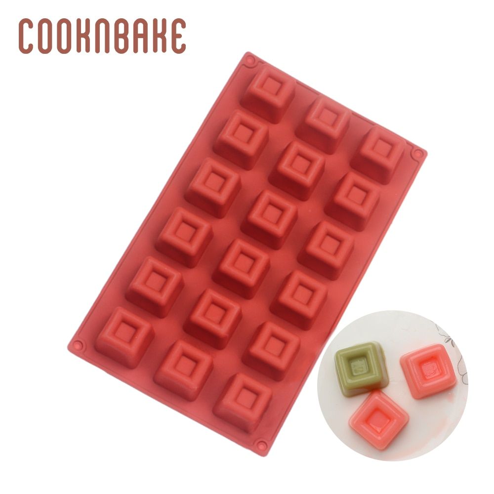 BAKER DEPOT Silicone mold for biscuit cake pastry baking square jelly ice cube tray resin soap tool dessert cake decoration DIY