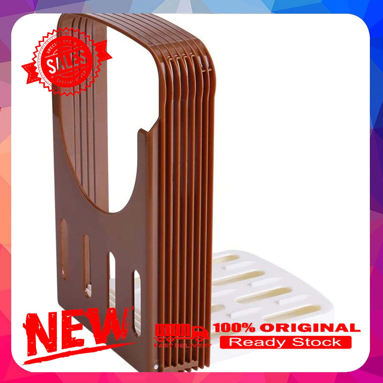 Bread Slicer Effective Easy to Use Plastic Food Grade Materials Anti-slid Base Bread Cutter for Home